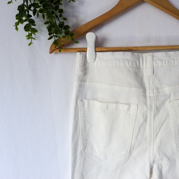 F21 Skinny White Denim Pants - Picture 7 of 8